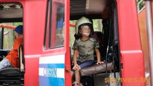 Слонимские спасатели посетили оздоровительный лагерь «Лесной»
