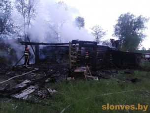В деревне Шундры произошел пожар