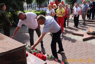 Слонимщина отметила 79-ю годовщину освобождения от немецко-фашистских захватчиков