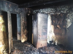 В Больших Шиловичах от огня пострадал жилой дом