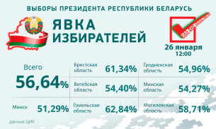 Явка избирателей на 12.00 составила